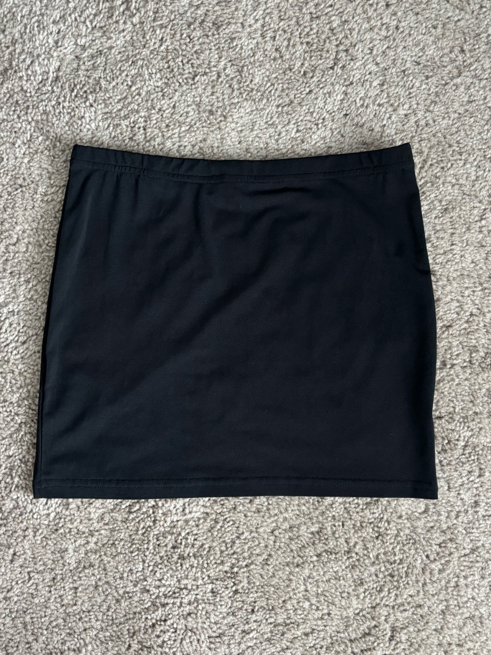 Black Stretch Mini Skirt